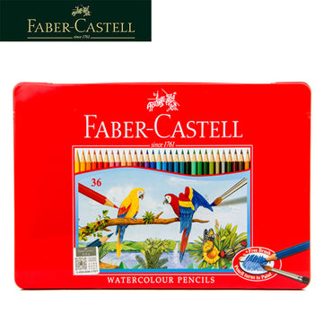 Faber-Castell 36 akvarellblyanter med børsteboks