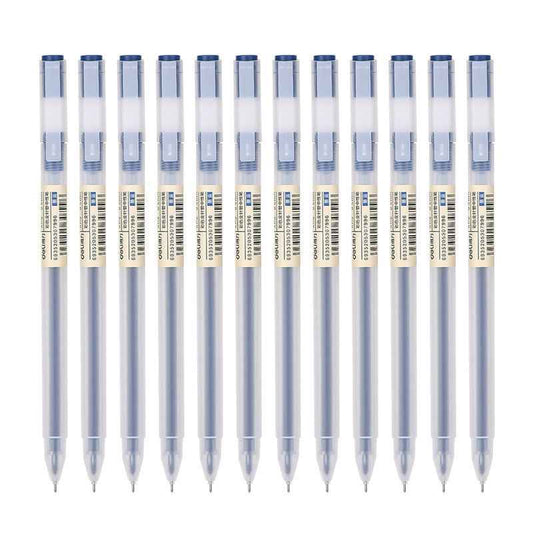 DELI A119 Colors Gel Pen Needle Tip 0.5mm Fine Point 12 Pack