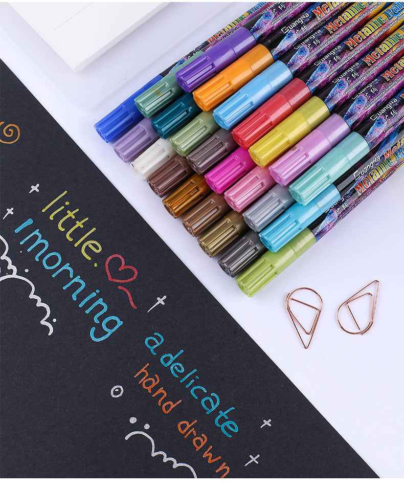 Guangna Shinning Metallic Marker Pens 24 Farben