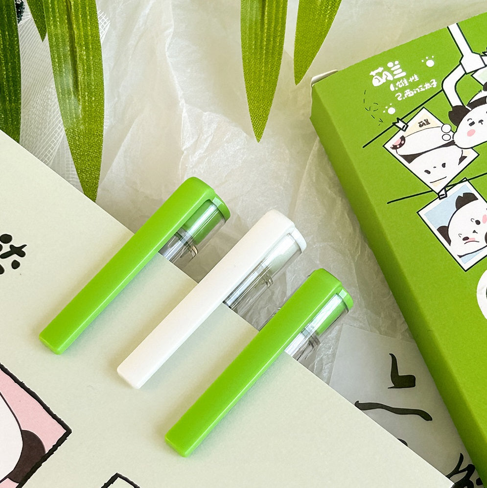12 STKS Leuke Panda Rollerball Pen 0.5mm Zwarte Vloeibare Inkt