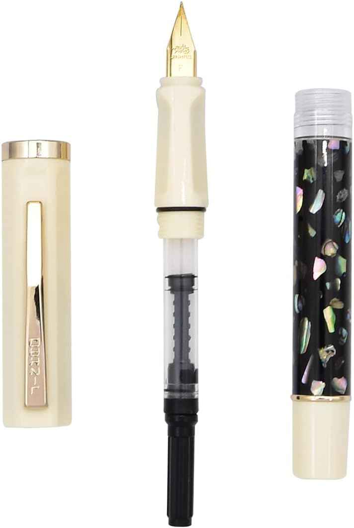 Jinhao 58 Fountain Pen, Iridium Nib with Shell Carving