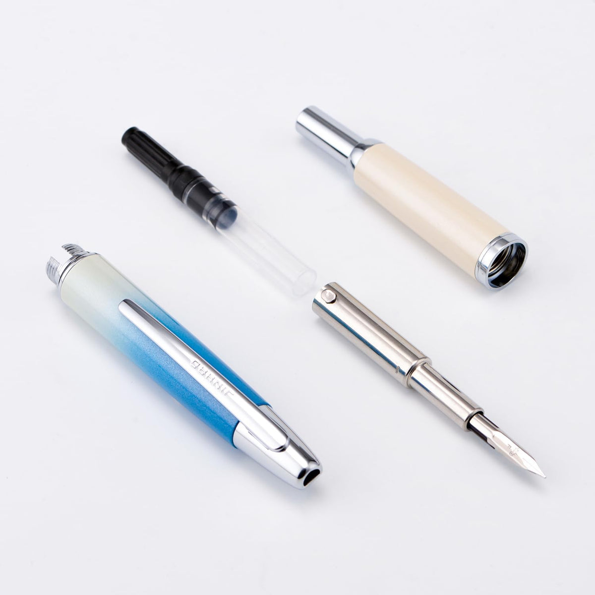 Jinhao 10 Capless Fountain Pen Retractable Fine Nib with Converter Set