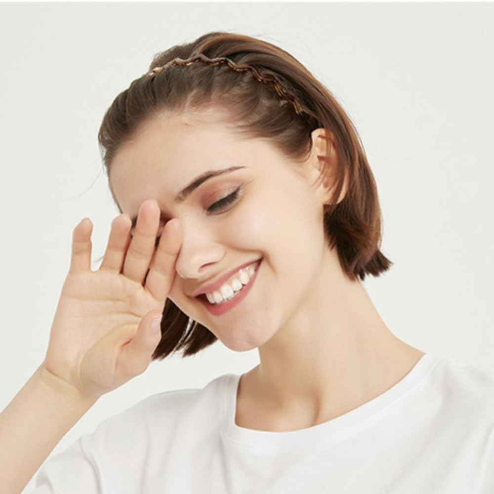 8PCS Fashion Effortless Plastic Headbands with Teeth Comb