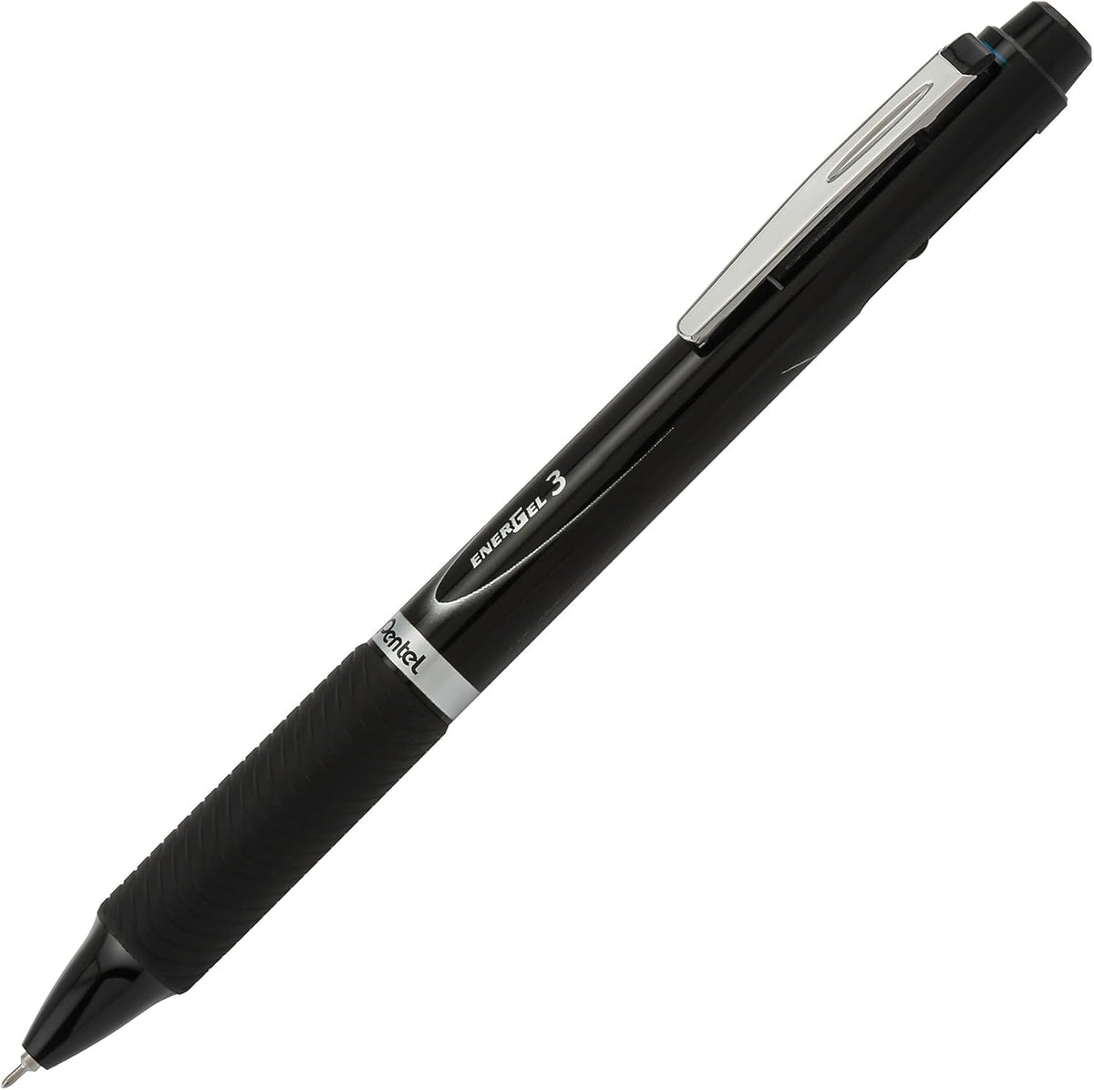 Pentel EnerGel 3 Multi-Function,3-Ink Gel Pen, (0.5mm) Black