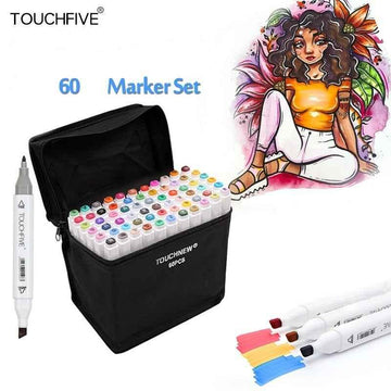 TouchFive Twin Markers 60-Farben-Animationsdesign-Set
