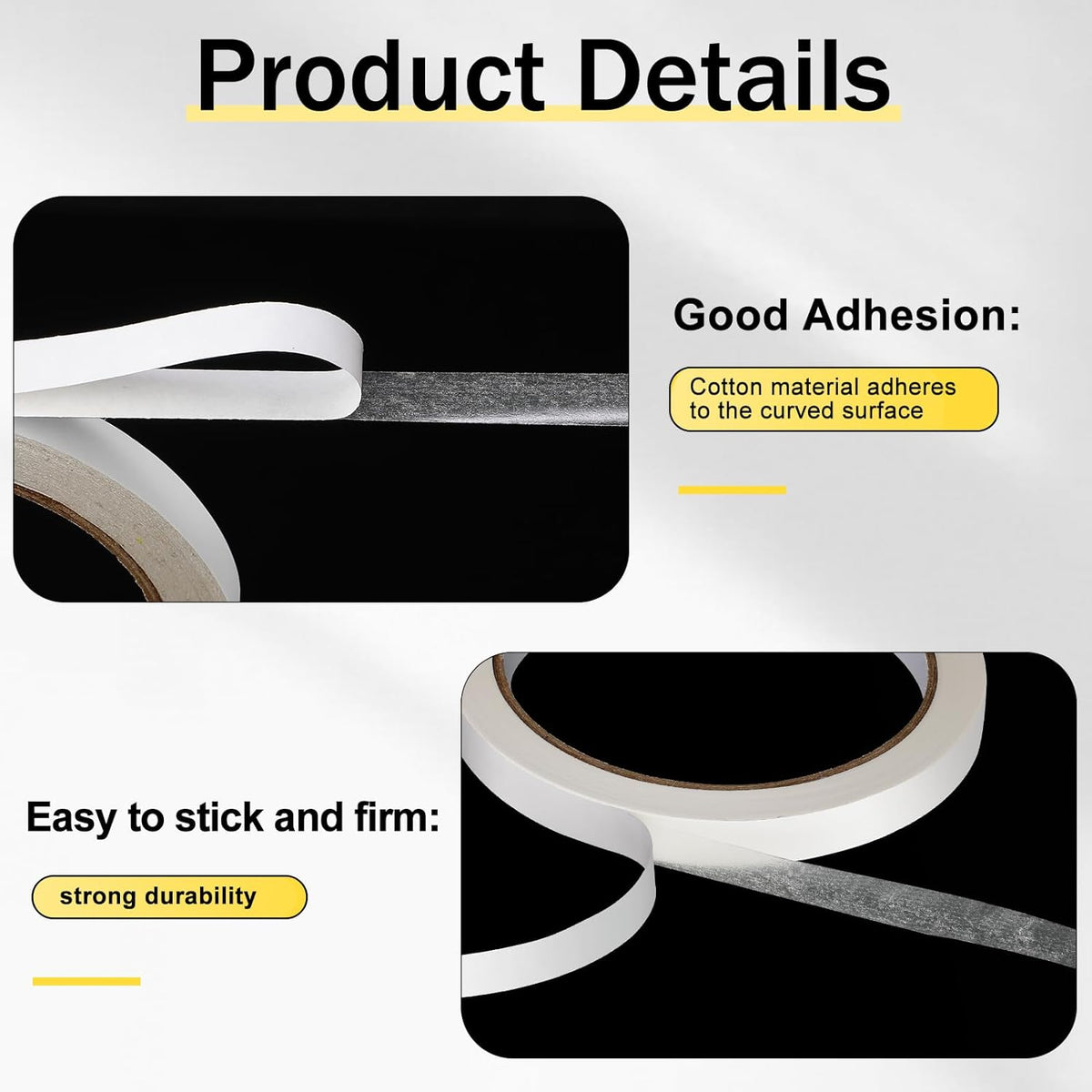 20 Rolls Double Sided Adhesive Tape for Craft Scrapbook (2/5in x 50Ft)