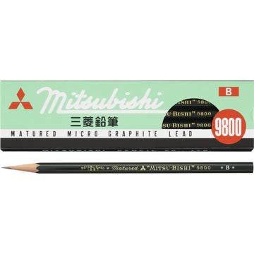 Crayon Mitsubishi 9800, B, paquet de 12