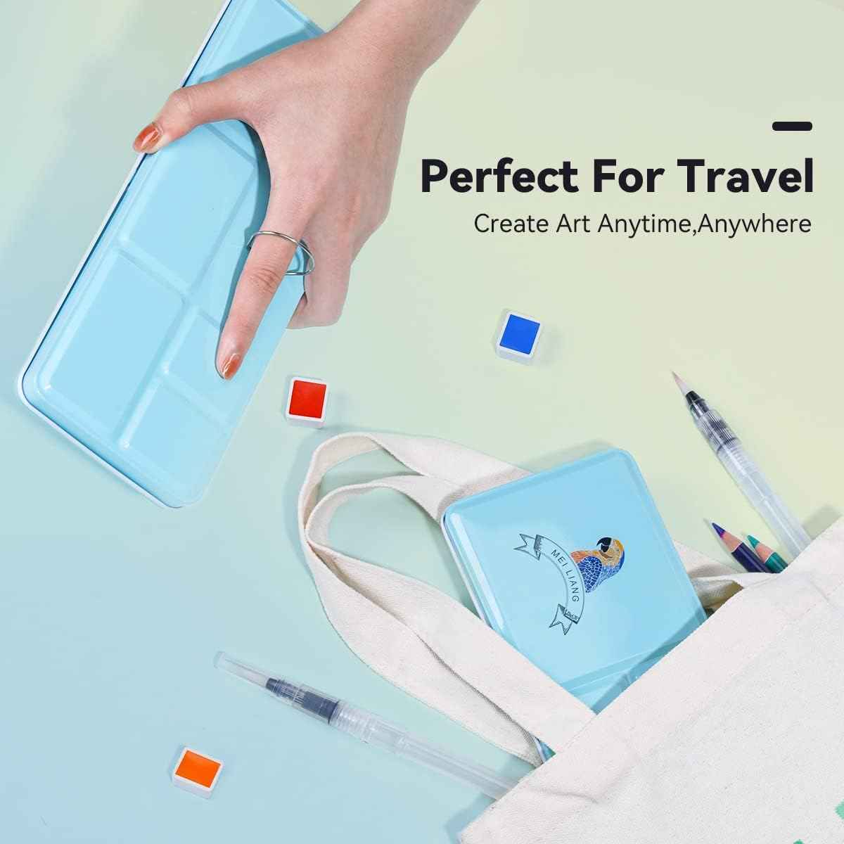 Meiliang Watercolor Paint Set,36 Vivid Colors,with Watercolor Brush