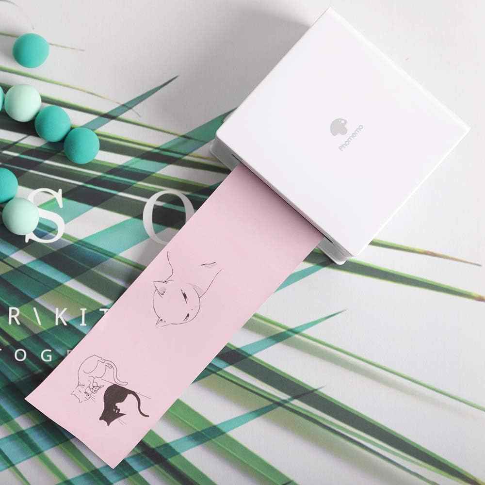 Papier thermique coloré 53 mm x 6,5 m pour imprimante de poche Phomemo M02/M03