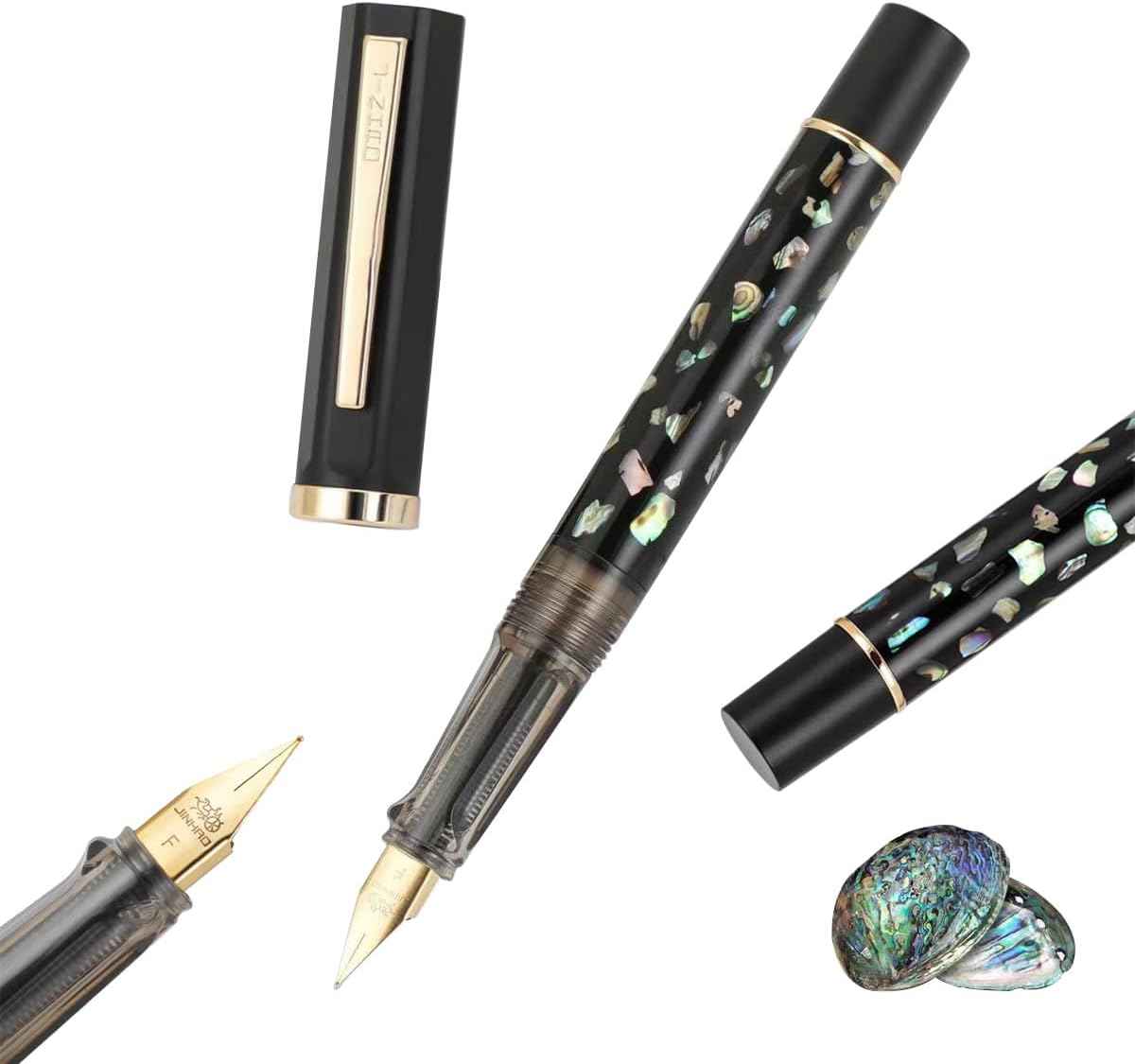 Jinhao 58 Fountain Pen, Iridium Nib with Shell Carving