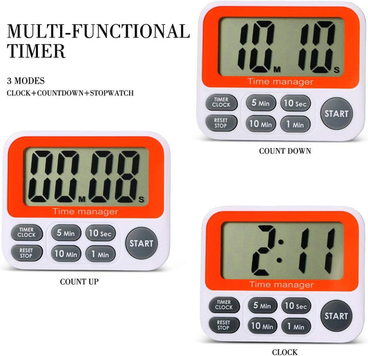 PURSUN PS-395 Digital Countdown Kitchen Timer for Gym Students