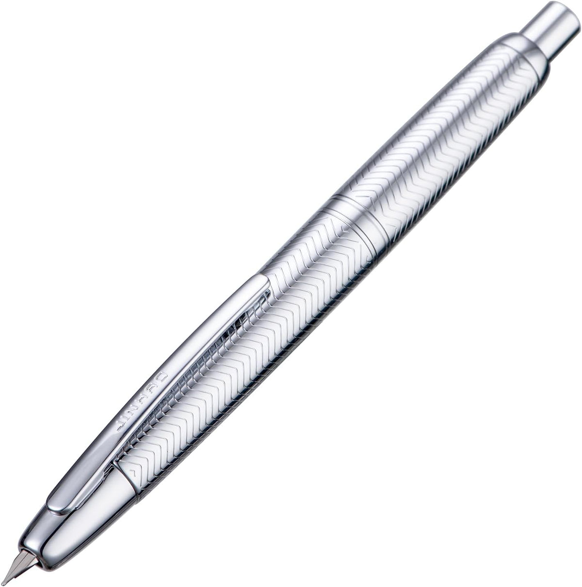 Jinhao 10 Capless Fountain Pen Retractable Fine Nib with Converter Set Wave Silver