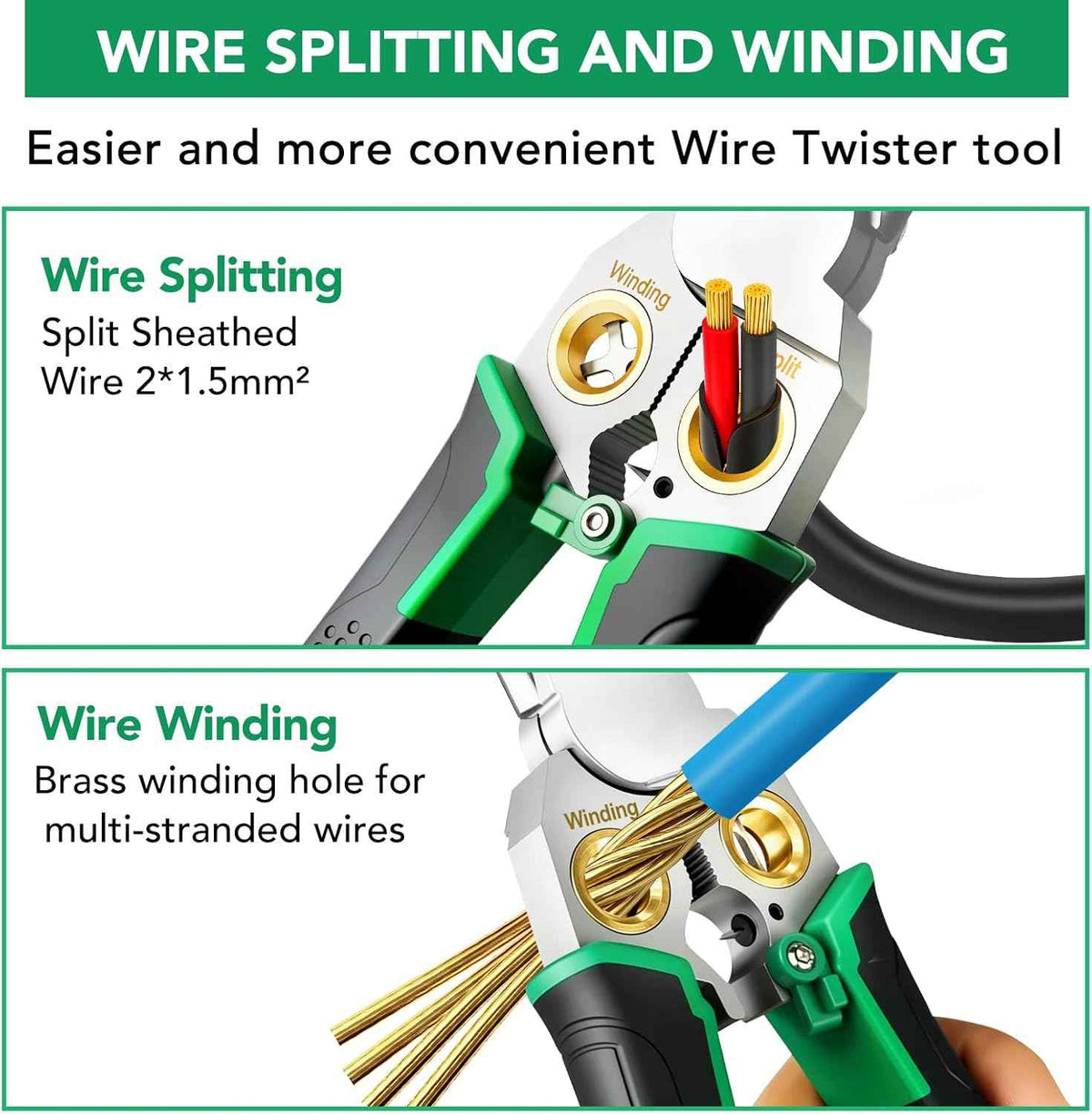 8-in-1 Electrical Wire Stripper Crimper Cutter Pliers