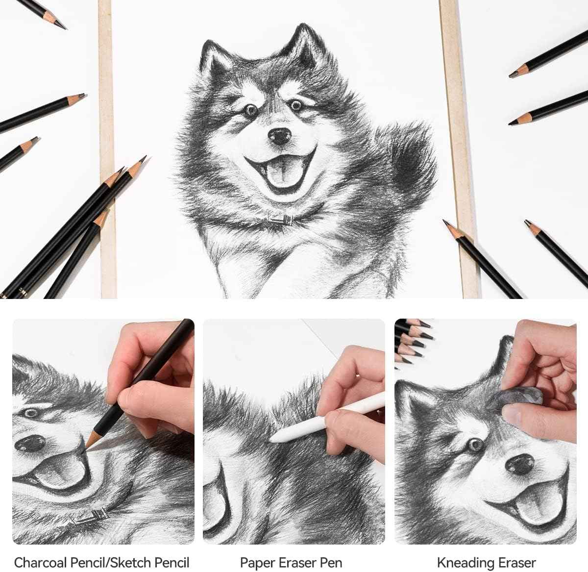 30 stuks professionele kunsttekening schetspotloden