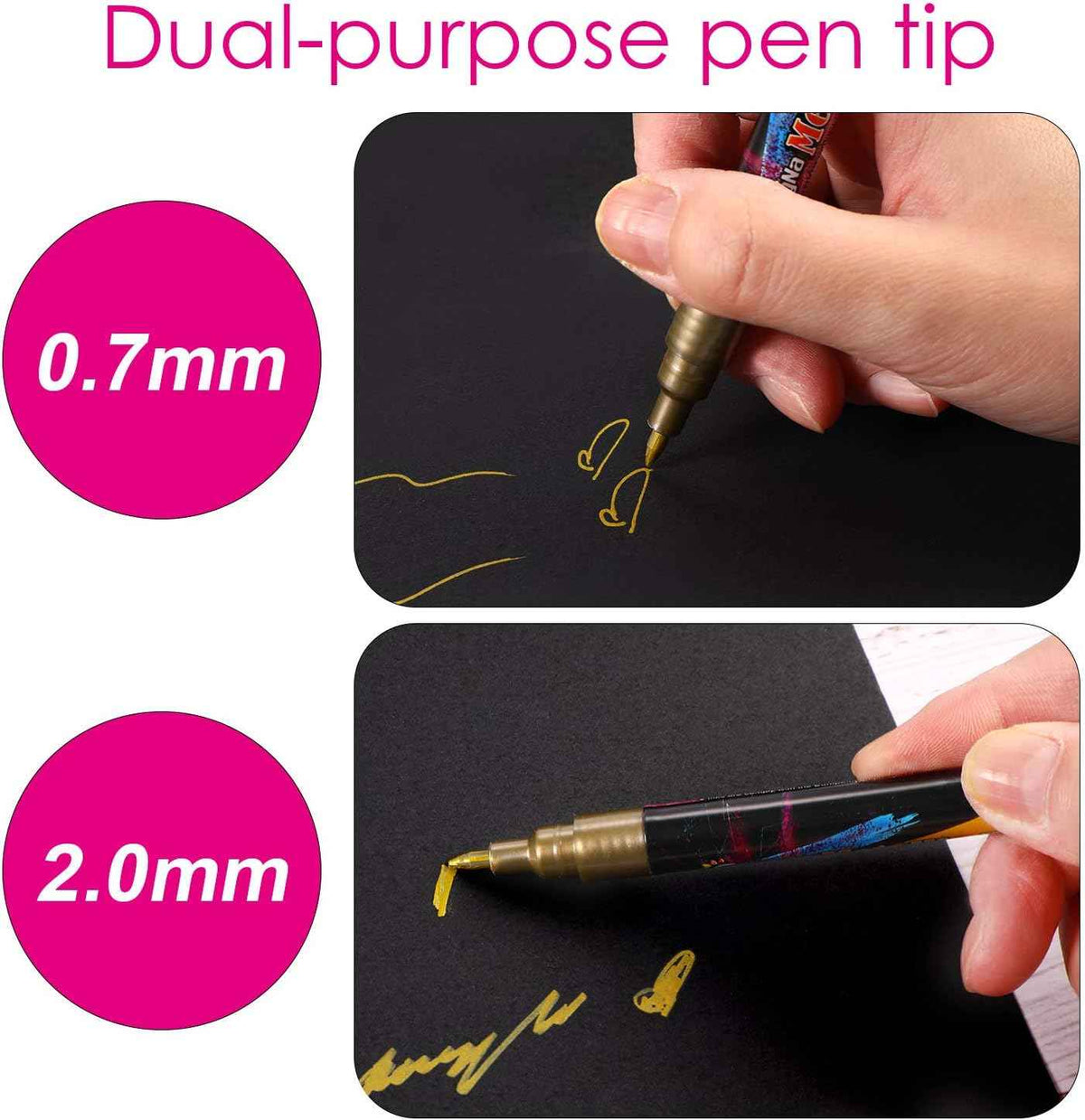 Guangna Shinning Metallic Marker Pens 24 Farben