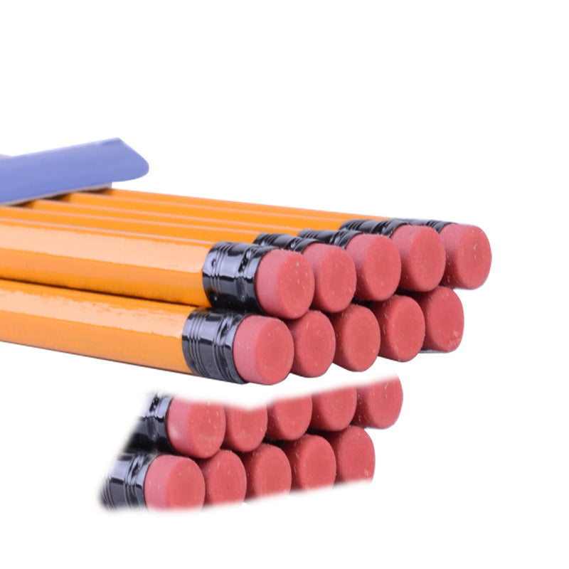 STAEDTLER 134 gelbe Bleistifte mit Radiergummi, ungespitzt HB/2B, 12er-Pack