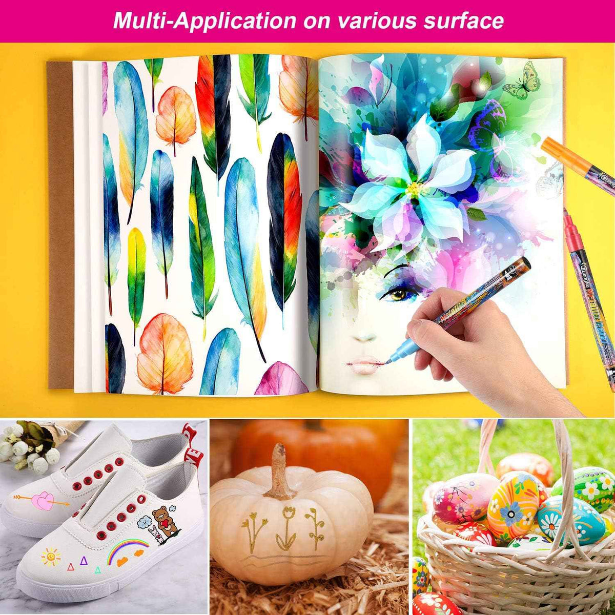Guangna Shinning Metallic Marker Pens 24 Farben