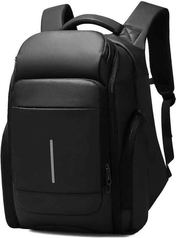 Eurcool laptoprugzak voor heren, 15,6 inch reisbusiness antidiefstal zwarte tas