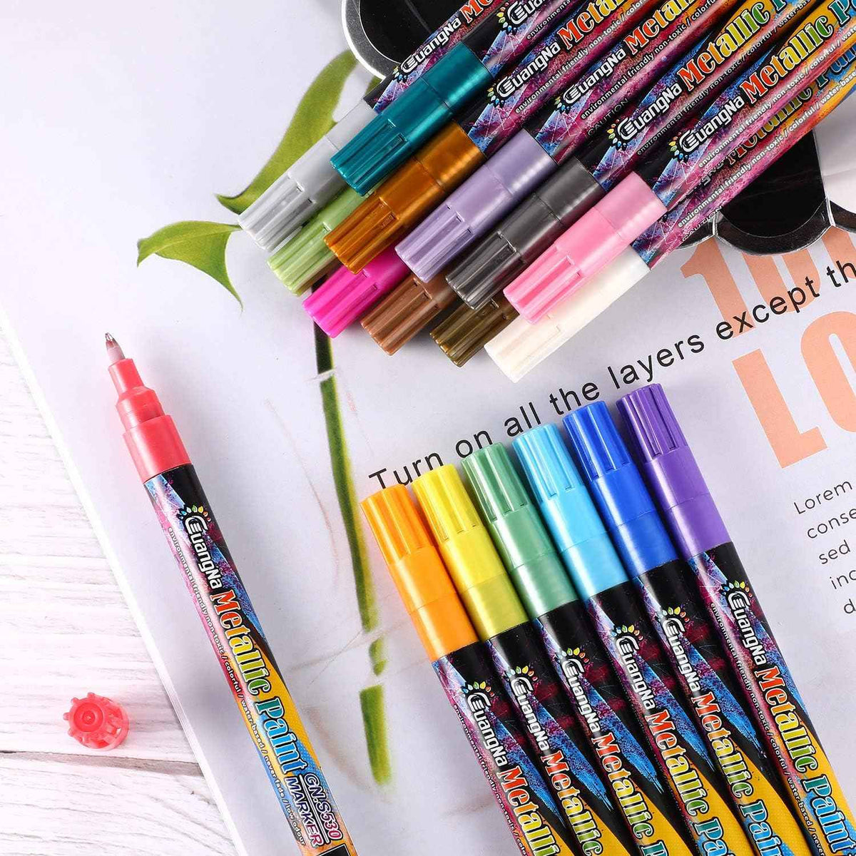 Guangna Shinning Metallic Marker Pens 24 Farben