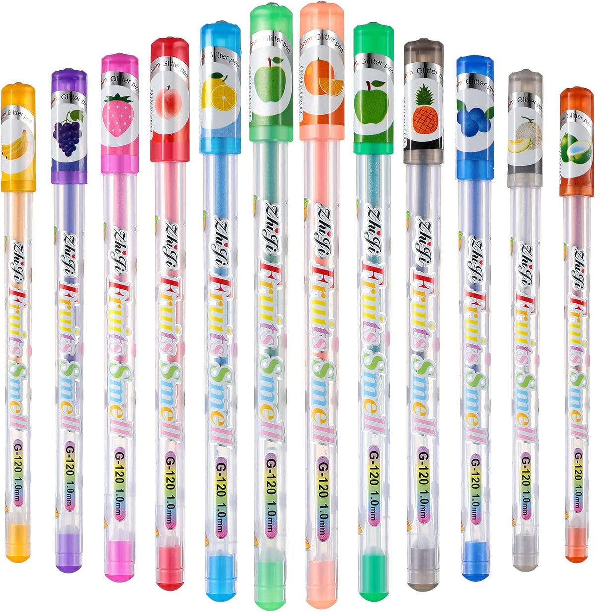 36 stuks geurende pennen glitter kleur leuke pen
