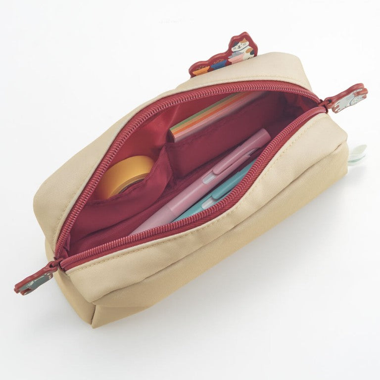 LIHIT LAB Cat's Daily Routine Box Pen Pouch Large A-2224