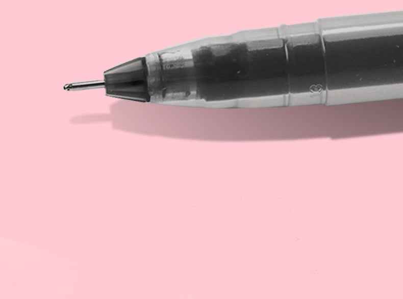 DELI A116 Końcówka igłowa do długopisu żelowego o dużej pojemności, 0,5 mm, 12 szt
