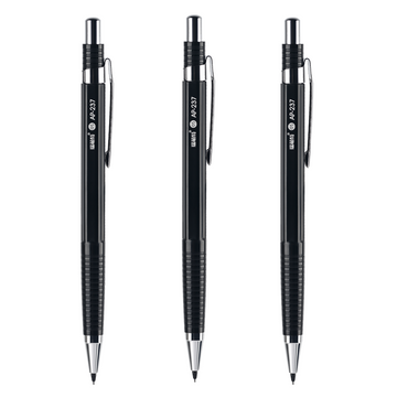 REMSONG AP-237 Porte-mines automatique - 0,5 mm - Noir - Paquet de 3
