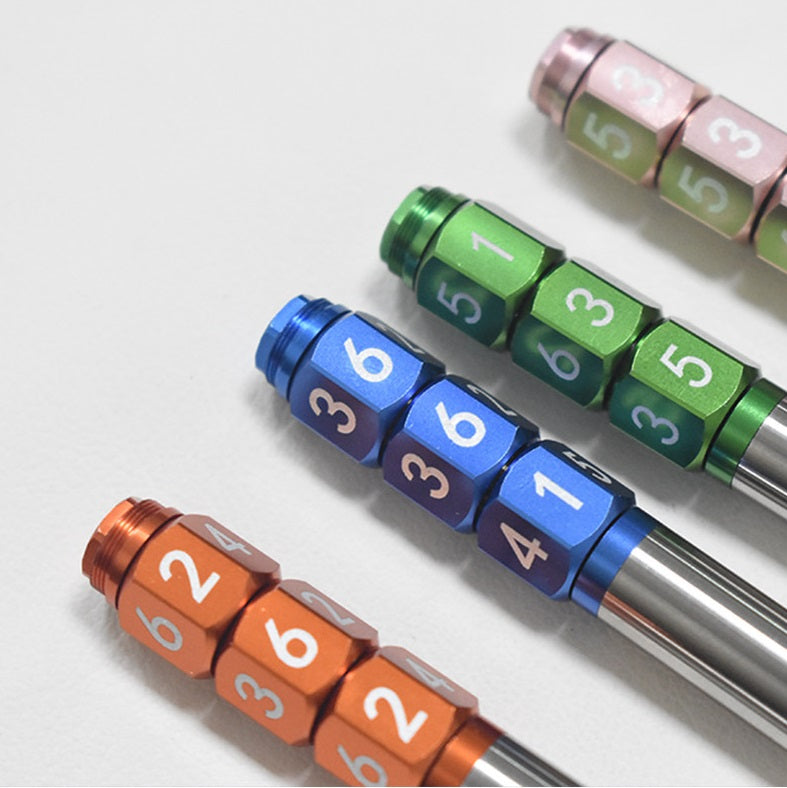 BTST All-Metal Gel Pen Magnetic Cap, Spinning Dice Fidget Stress Relief
