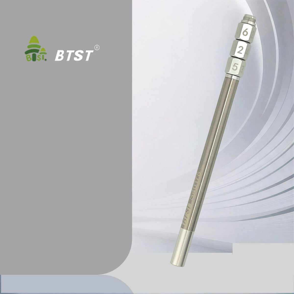 BTST All-Metal Gel Pen Magnetic Cap, Spinning Dice Fidget Stress Relief Silver