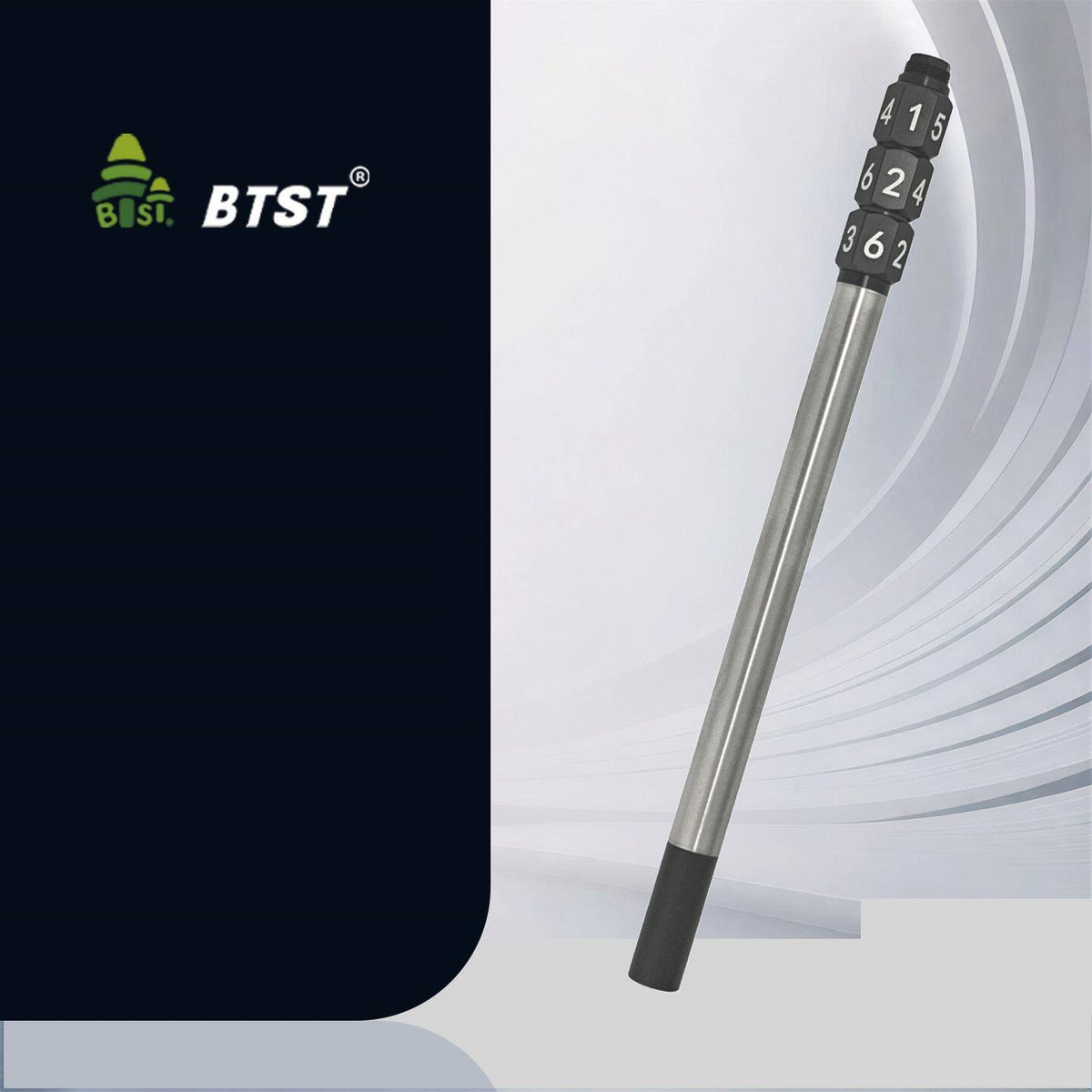 BTST All-Metal Gel Pen Magnetic Cap, Spinning Dice Fidget Stress Relief Black
