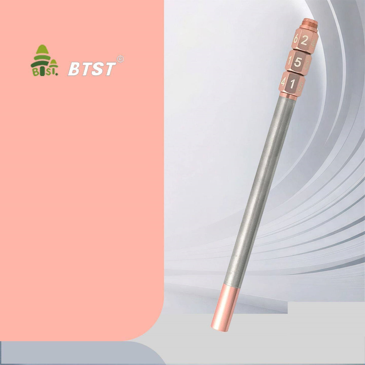 BTST All-Metal Gel Pen Magnetic Cap, Spinning Dice Fidget Stress Relief Pink