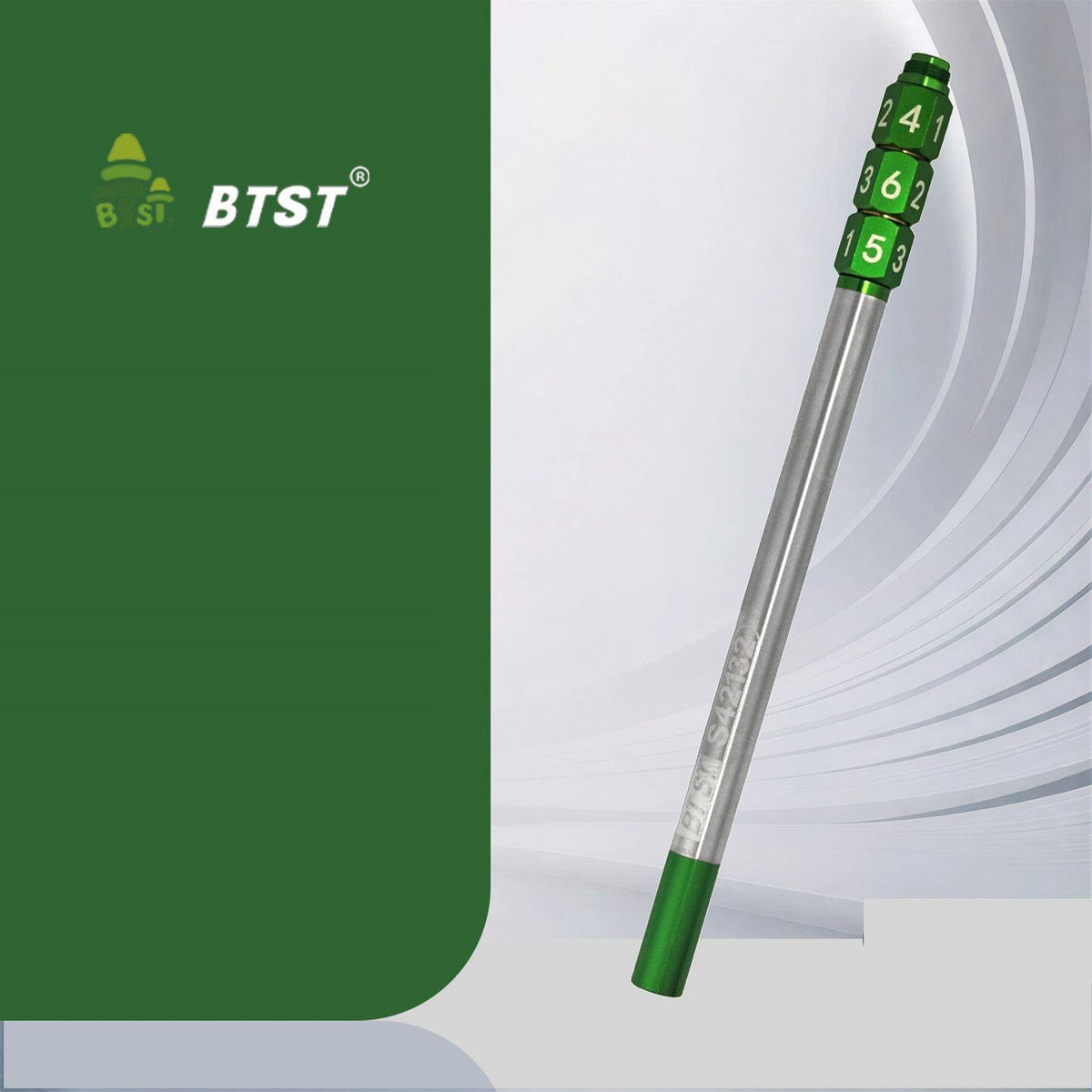 BTST All-Metal Gel Pen Magnetic Cap, Spinning Dice Fidget Stress Relief Green
