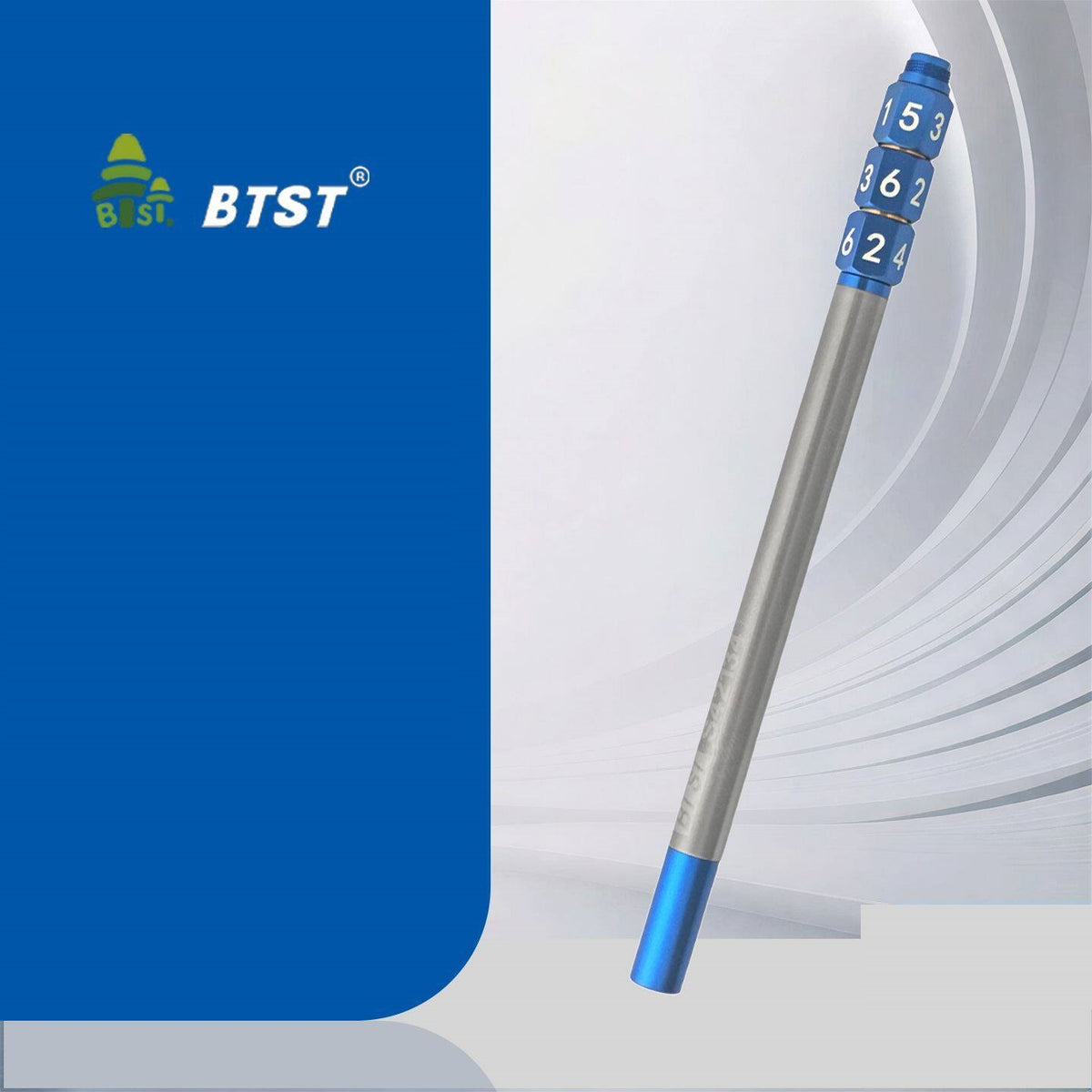 BTST All-Metal Gel Pen Magnetic Cap, Spinning Dice Fidget Stress Relief Blue