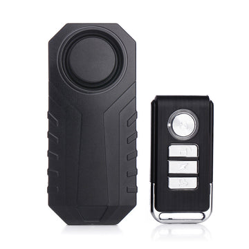 Wireless Remote Control Bicycle Vibration Alarm | 113dB Loud Anti-Theft Security Alert 1 Alarm + 1 Remote