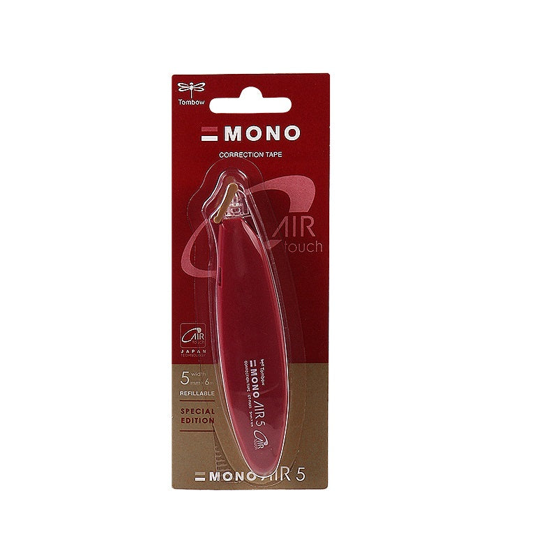 Tombow Mono Air 5 Cinta correctora estilo bolígrafo retro 5 mm, paquete de 2