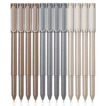 DELI A13 Gel Pens Quick Dry Black Ink 0.5mm 12 Pack