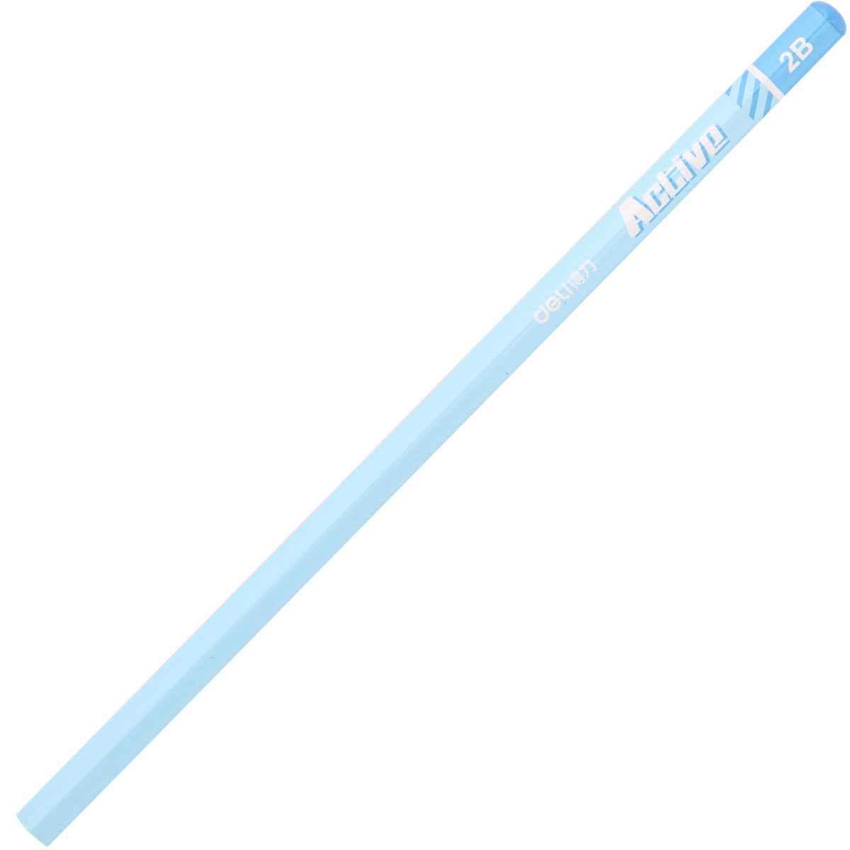 DELI 2B Pencil 50 Pack Crayons de dessin en bois bleu rose pour le bureau de l'école