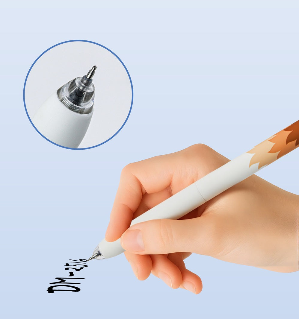 DOMI Deer Retractable Gel Pens | 0.5mm Black Ink,12 Pack