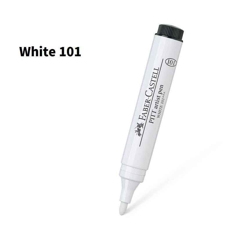 Faber-Castell PITT Artist Pen - 2.5 mm Bullet Nib - White (101)