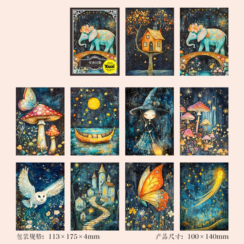 60pcs Fairy Tale Secrets Decorative Stickers Set A6 Size