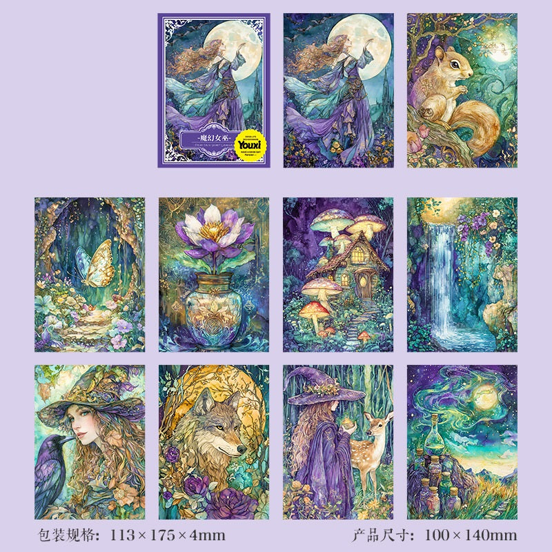60pcs Fairy Tale Secrets Decorative Stickers Set A6 Size