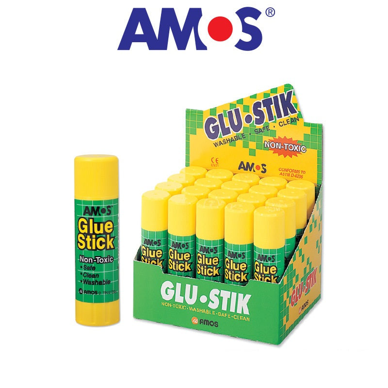 Bâton de colle Amos 22 g pour papier, bois, tissu, paquet de 20