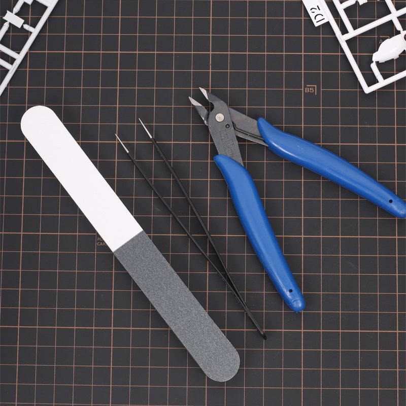Gundam Model Building Starter Tool Kit 3-Piece | Nipper,Tweezers & Sanding Stick for Beginners