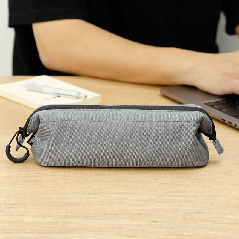 HIGHTIDE Nahe Soft Polyester Pen Case | W250 x H75 x D65mm | Japanese Stationery Pouch
