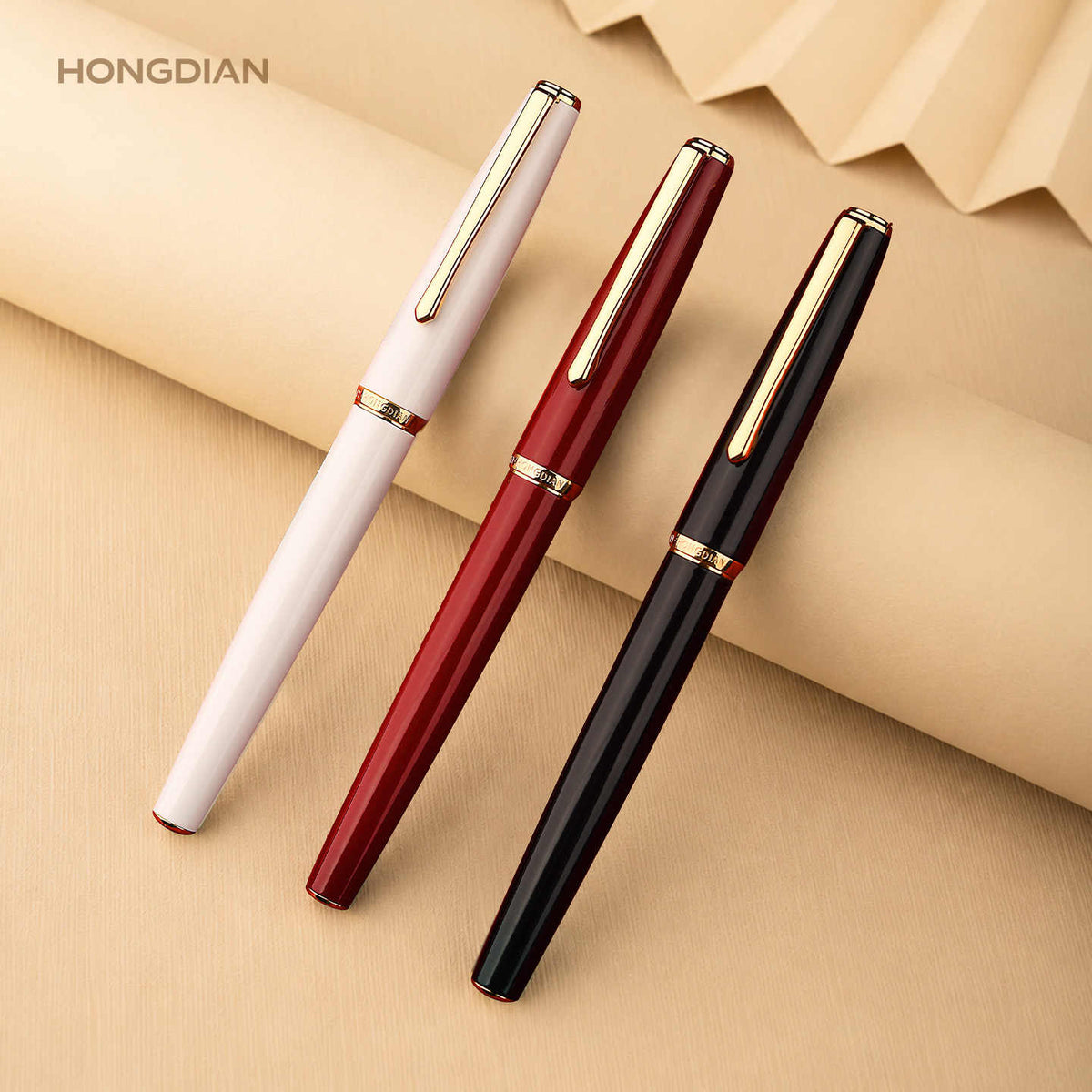 HONGDIAN 930 Vintage Hooded Nib Fountain Pen | 0.4mm | Converter & Cartridge