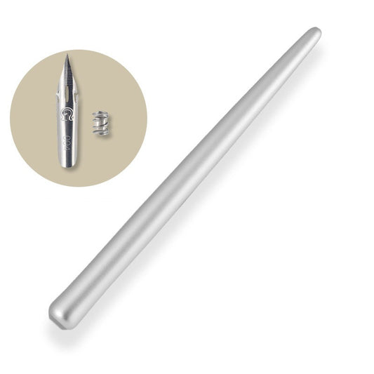 IdeaPlus Aluminum Straight Dip Pen – Precision Inking Pen for Illustration, Comic Art & Watercolor Lettering Matte