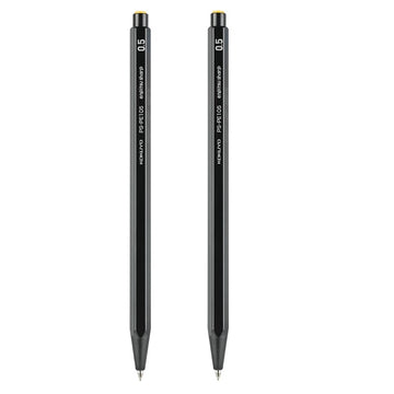 KOKUYO Enpitsu Sharp Mechanical Pencil - 0.3/0.5/0.7/0.9/1.3mm 2 Pack Black