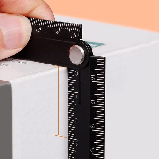 KOKUYO Urban Monochrome Aluminum Folding Ruler, 15–30 cm