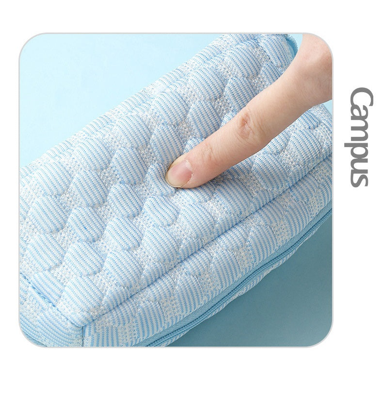 Kokuyo Campus Cool Pillow Pouch — Soft Large Pencil Case & Makeup Bag