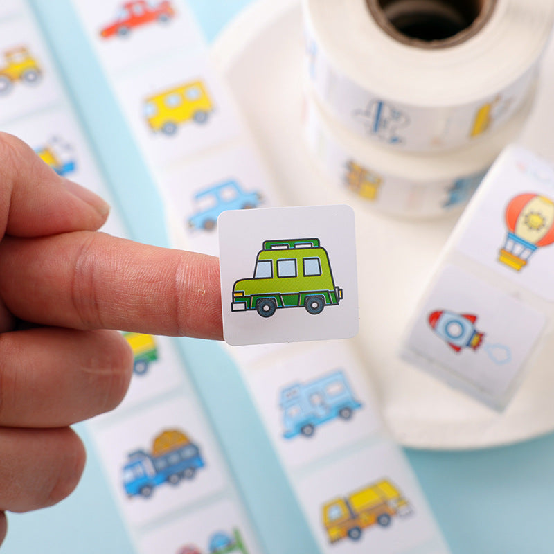3000Pcs Transportation Construction Vehicle Truck Stickers